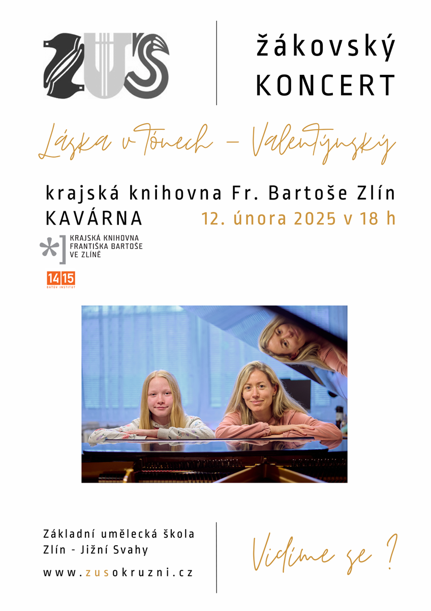 Láska v tónech aneb Valentýnský koncert mezi knihami