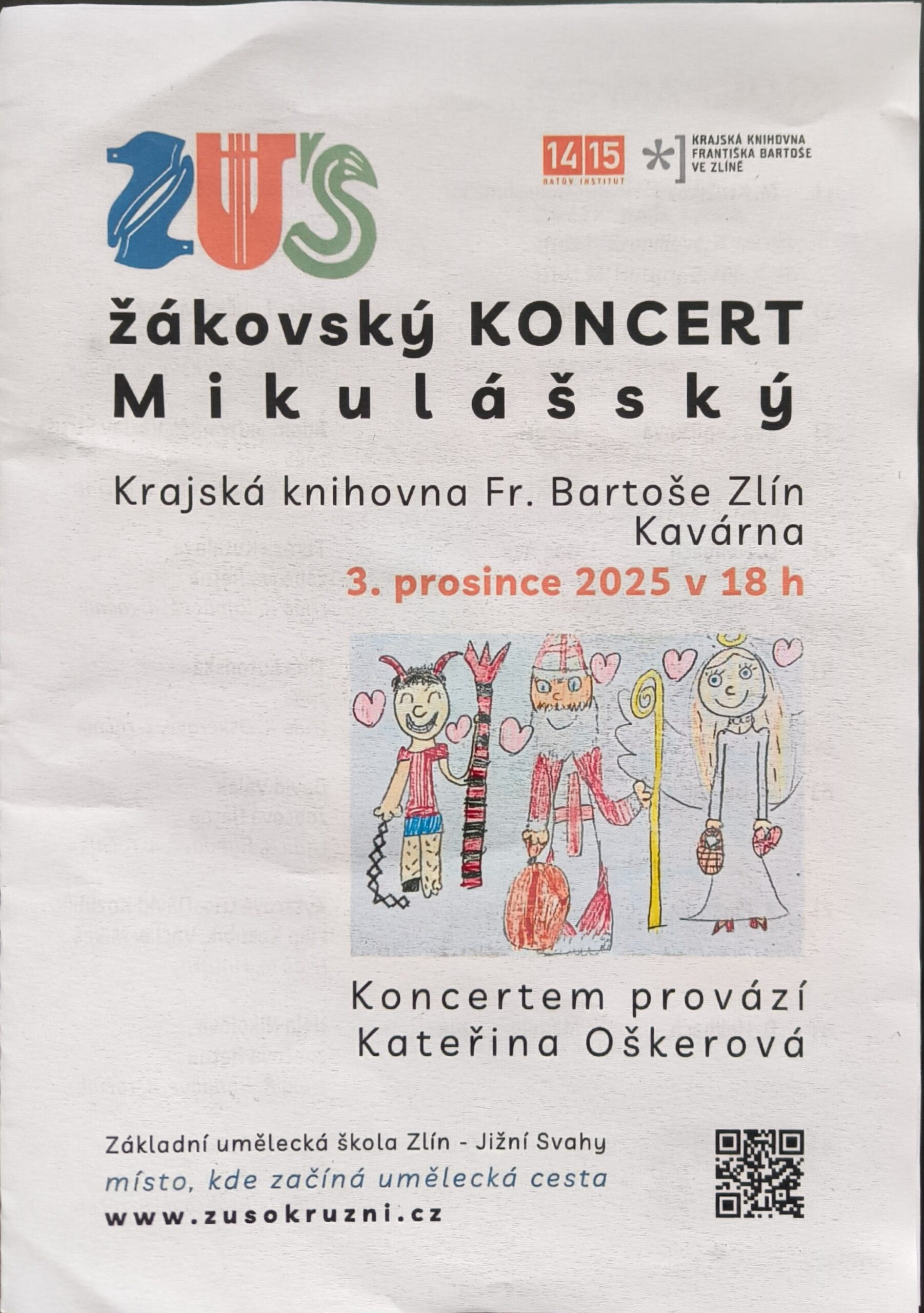 Bláznivý Mikulášský koncert žáků ZUŠ